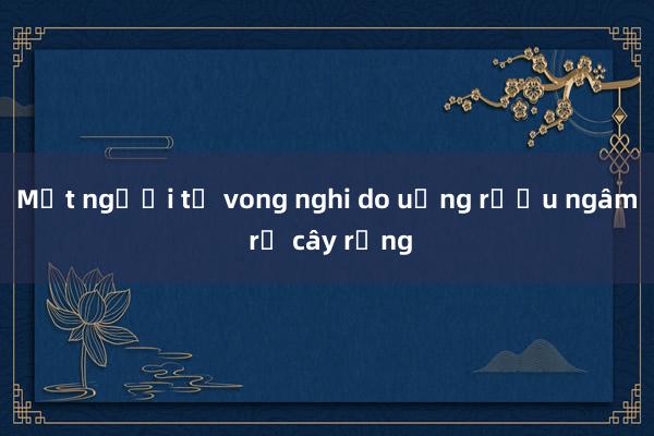 Một người tử vong nghi do uống rượu ngâm rễ cây rừng