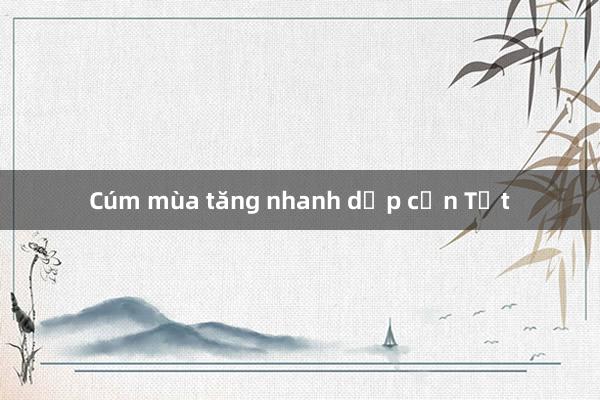 Cúm mùa tăng nhanh dịp cận Tết