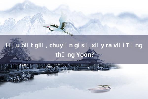 Hậu bắt giữ， chuyện gì sẽ xảy ra với Tổng thống Yoon?