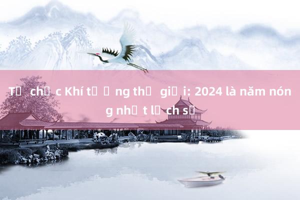 Tổ chức Khí tượng thế giới: 2024 là năm nóng nhất lịch sử