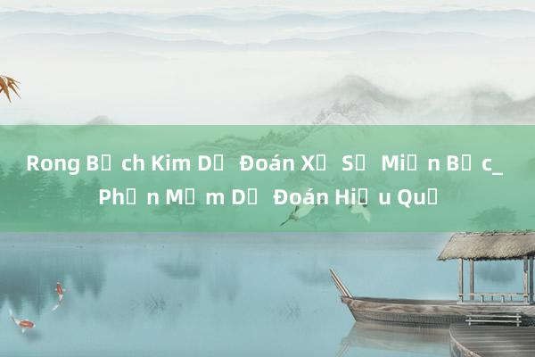 Rong Bạch Kim Dự Đoán Xổ Số Miền Bắc_ Phần Mềm Dự Đoán Hiệu Quả