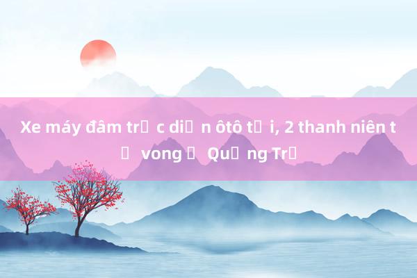 Xe máy đâm trực diện ôtô tải， 2 thanh niên tử vong ở Quảng Trị