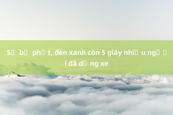 Sợ bị phạt, đèn xanh còn 5 giây nhiều người đã dừng xe